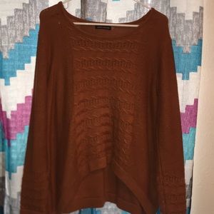 Burnt orange fall sweater